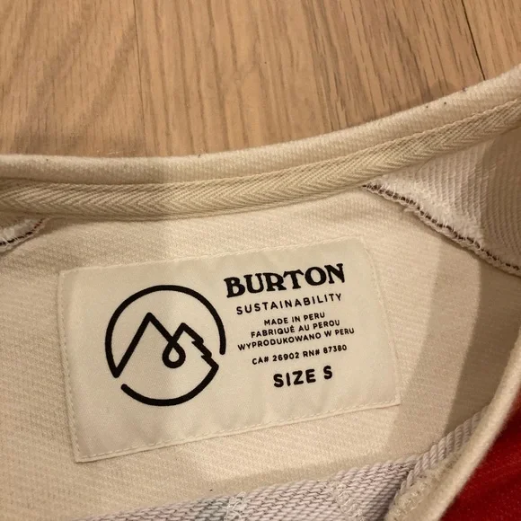 Burton Marimekko Floral Long Sleeve Top - Red and Cream - Picture 3 of 7